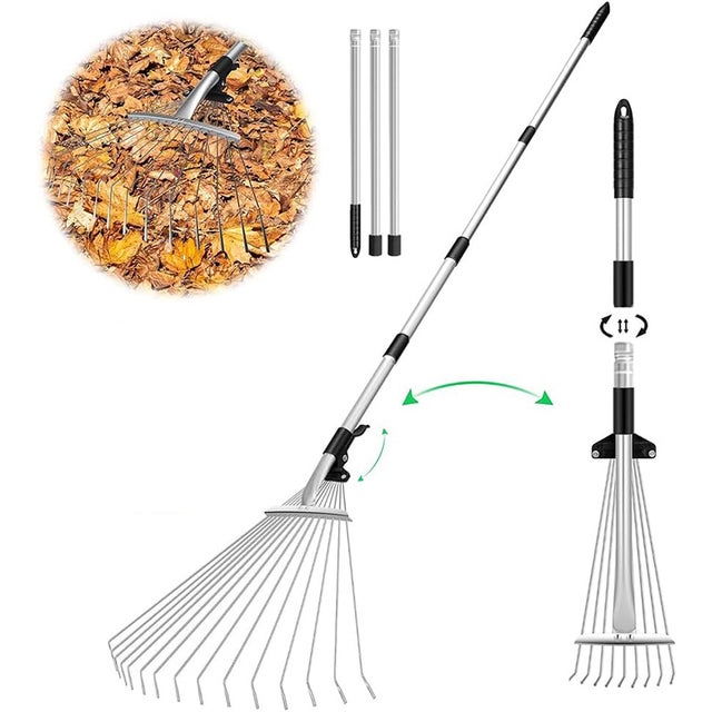 Rastrello Da Giardino Multifunzionale, Zappa In Acciaio Al Carbonio A 7 Denti, Rastrello Agricolo Resistente Per Diserbo, Smuovere Il Terreno E Arare | Leroy Merlin