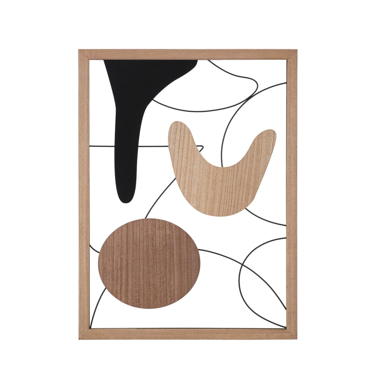 Panel decorativo 3d moderno de madera y metal para pared astroy