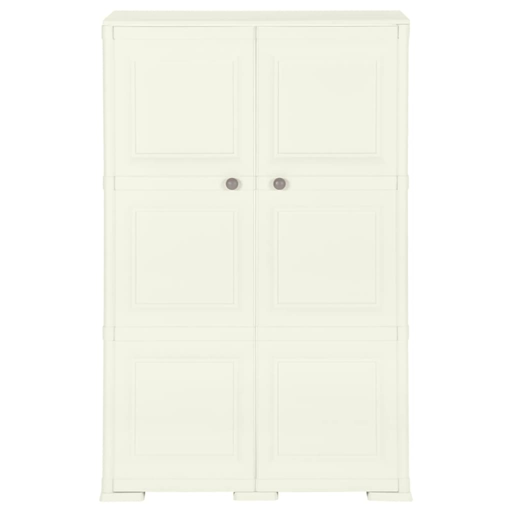 Armoire plastique 79x43x125 cm design bois glace à la vanille vidaXL - 2