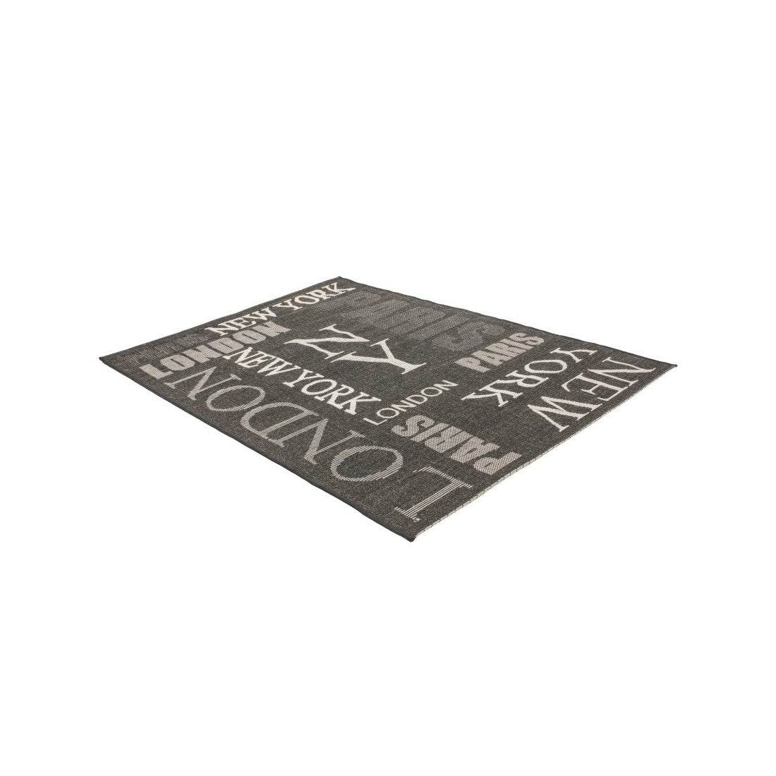 Tapis 230x160cm, design F115A coloris graphite - Confort et élégance ...
