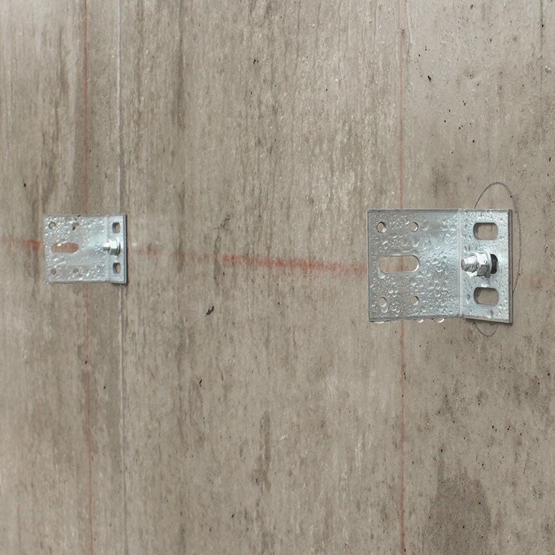 Équerre de bardage acier Galvanisé 120x50 - L60 - ep 2,5mm - 2