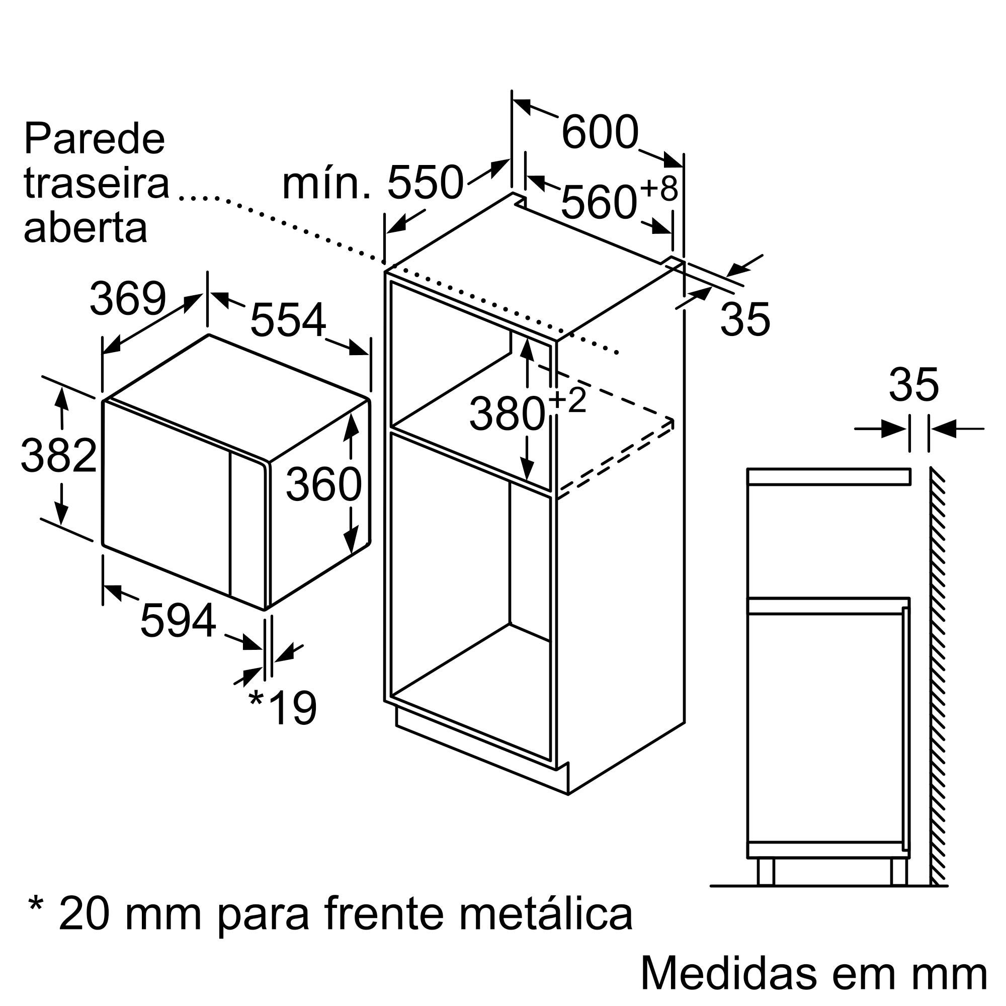 Four à micro-ondes combiné Bosch Serie 6 BEL554MS0 25 L 900 W Acier inoxydable - 6