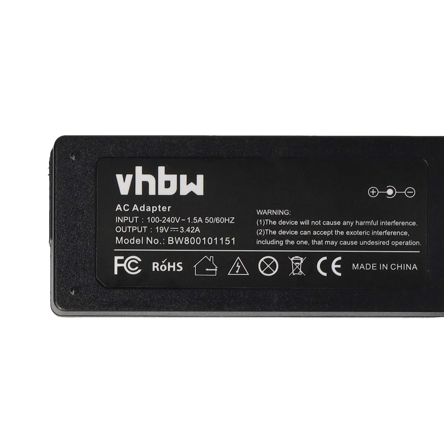 vhbw chargeur compatible avec JBL Xtreme, Xtreme 2, Xtreme Plus & FUGOO XL - (19V, 3.42A, 65W) - 4