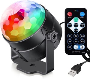 Faretto LED RGB alimentato a batteria con telecomando