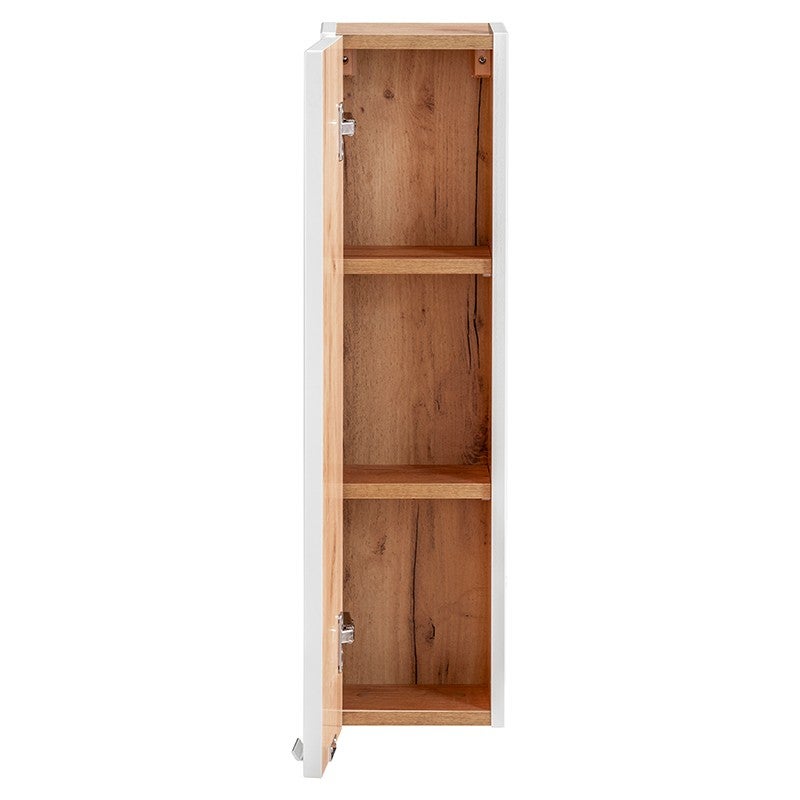Meuble rangement haut faible profondeur pour salle de bain CAPRI WHITE - 2