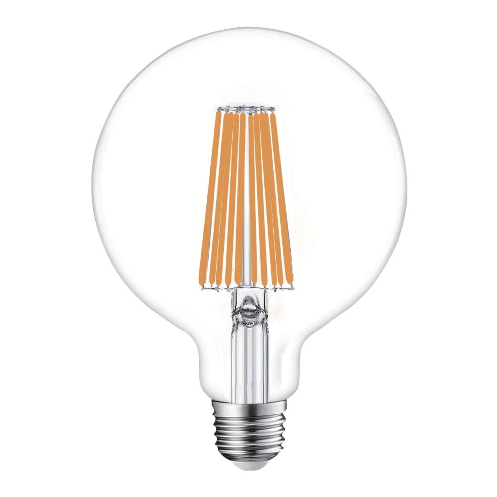 Alcapower - żarówka LED E27 G125 18 W 3200 lm, kąt świecenia 320°, klasa energetyczna C, Ø125 mm, światło natychmiastowe, długa żywotność - 3000 K