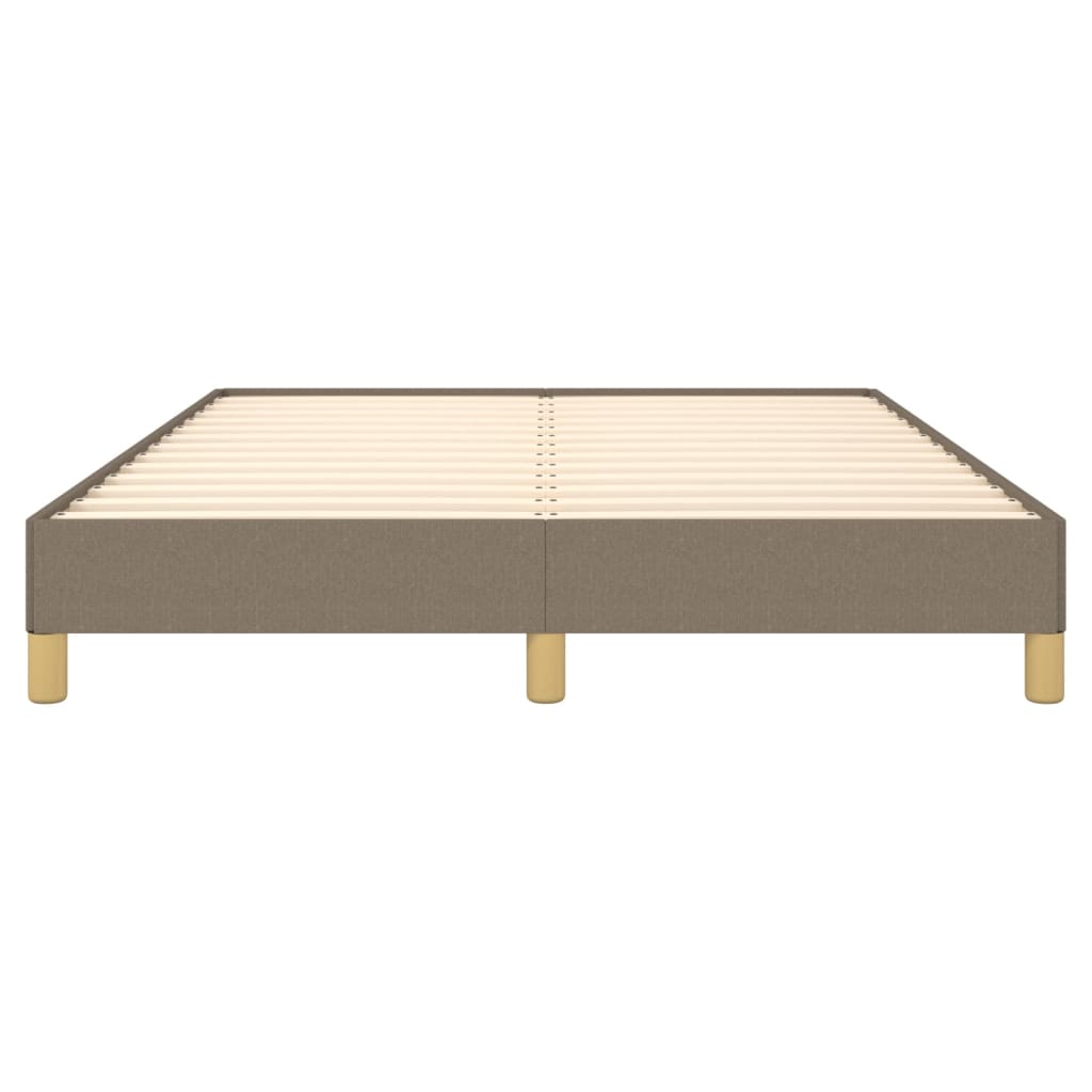 Cadre de lit sans matelas taupe 160 x 200 cm tissu - 5