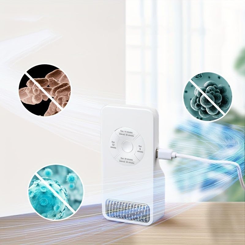 Dezodorant ozonowy i oczyszczacz antybakteryjny, artykuły dla kotów i psów do użytku domowego, timer na baterię litową, angielski - 6