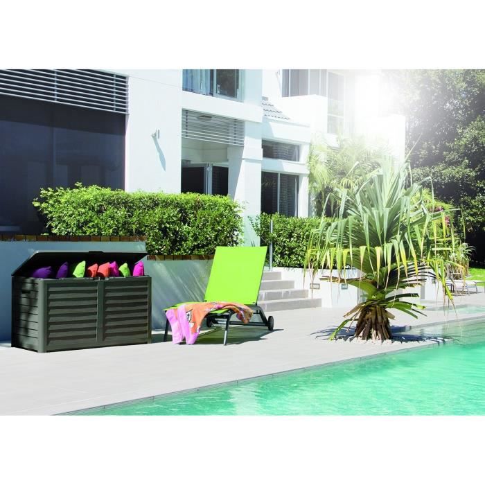 Coffre de rangement Baya - 420 L - Taupe - Eda - 7