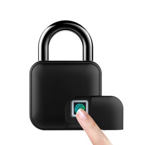 Mini lucchetto a impronte digitali ricaricabile tramite USB, con 20 impronte digitali, anti-schizzo e antifurto | Leroy Merlin