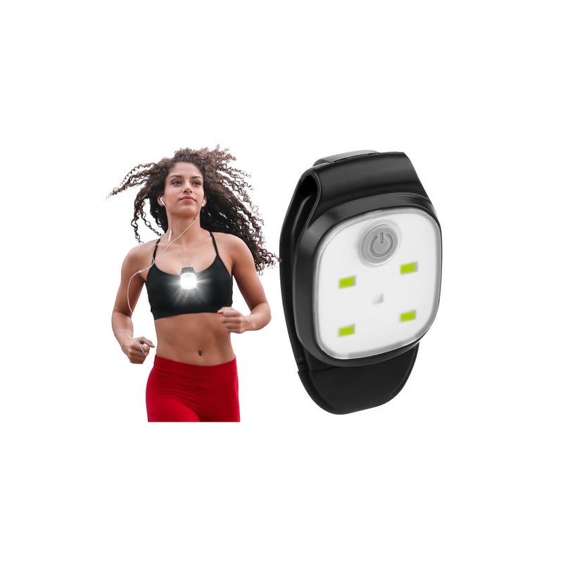 Latarka czołowa LED z funkcją ładowania przez USB, odblaskowa, 4 tryby oświetlenia, idealna do biegania i pieszych wędrówek