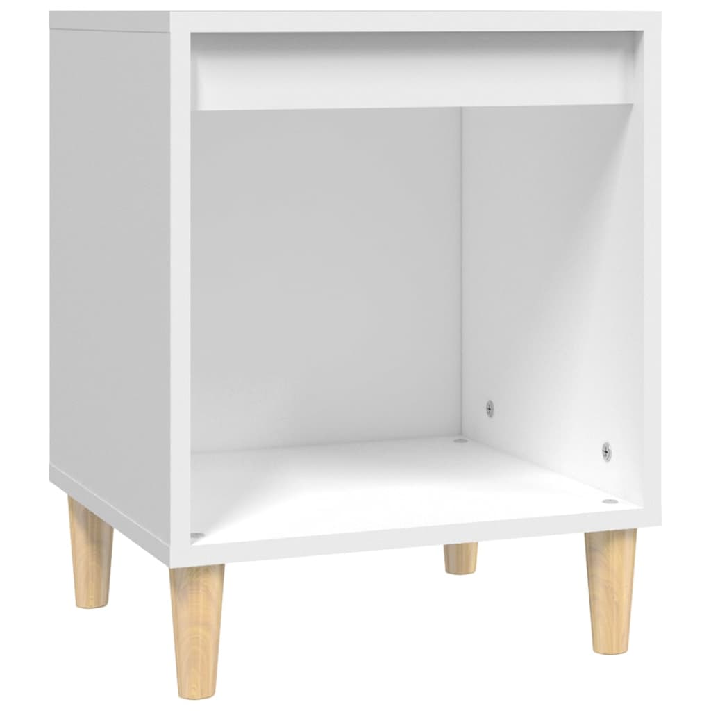 WIFESE Table De Chevet 40x35x50 cm 2 Pcs Design De Nuit en Bois