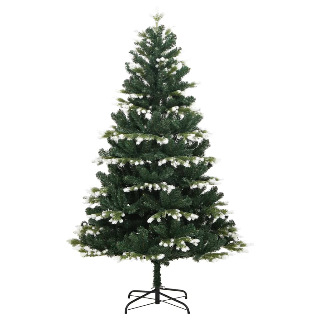 Albero di Natale Artificiale con Neve Floccata 240 cm PVC e PE