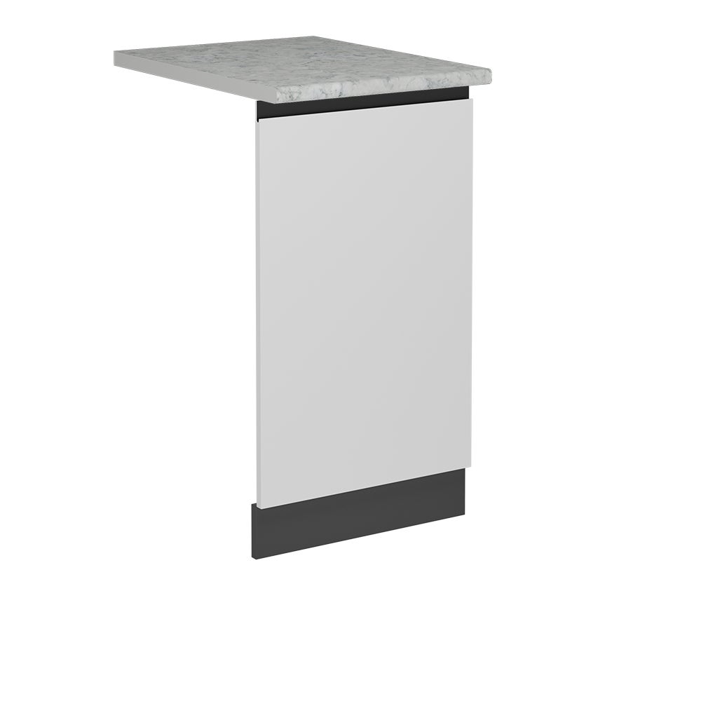 Vicco Panel przedni zmywarki R-Line, Biały, 45 cm J-Shape, BP Marmur