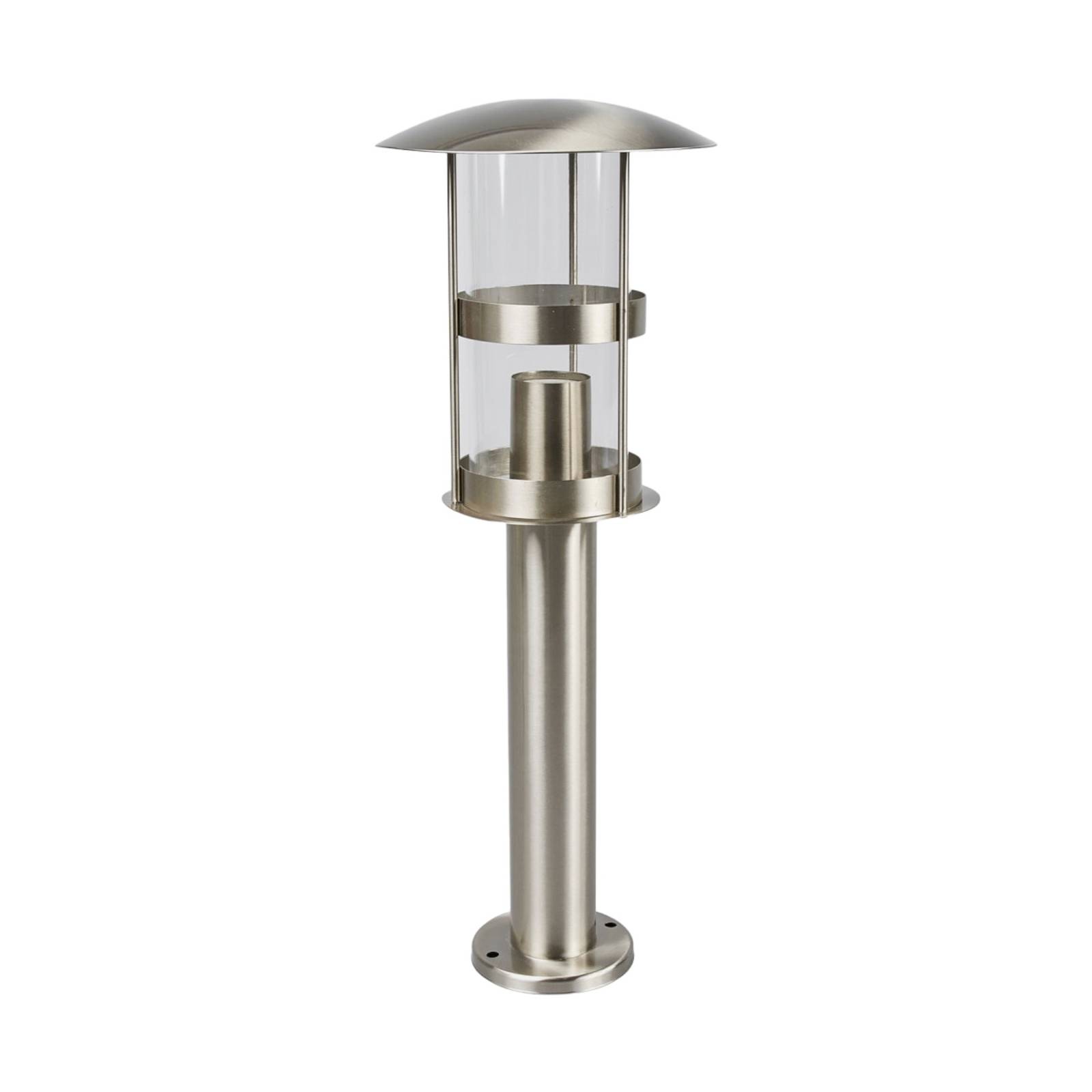 Lámpara sobremuro noemi de lindby, gris, acero inoxidable, 50 cm, ip44, iluminación de senderos, baliza, iluminación de senderos, farola