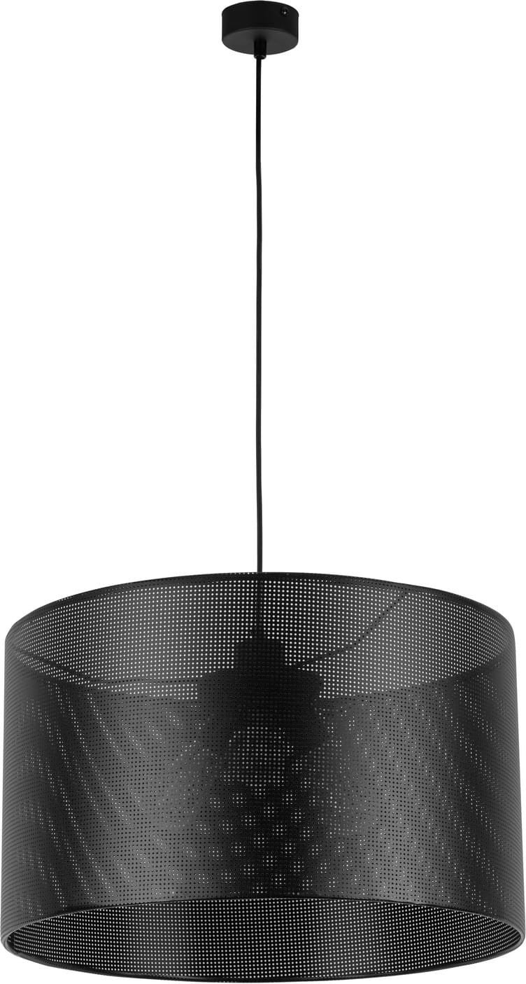 Lampa wisząca Moreno czarna 3xE27x15W wym: 120 x 50 x 50 cm tkanina TK Lighting