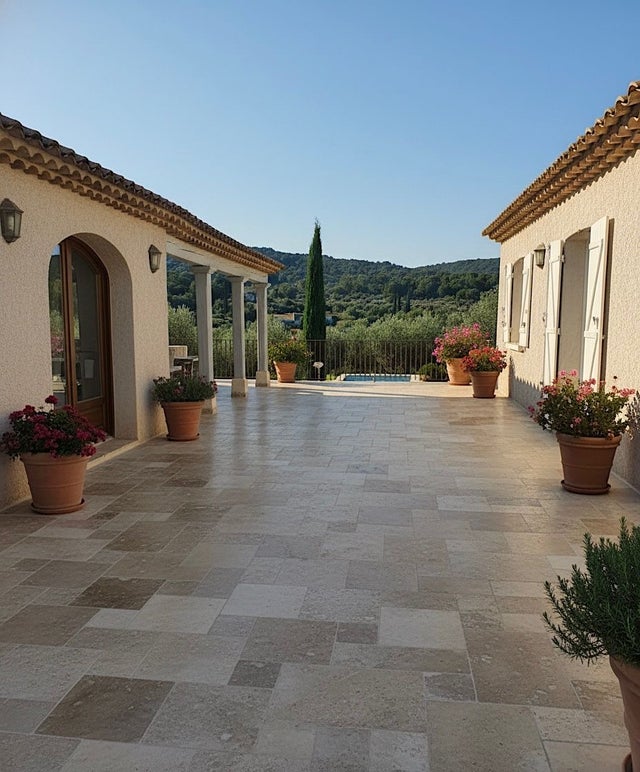 TRAVERTIN STANDARD MIX, (1er choix mix), pierre naturelle 40,6 X 61 EP 1,2cm intérieur/exterieure - PATTOM LIVRAISON PREMIUM CHARIOT EMBARQUÉ