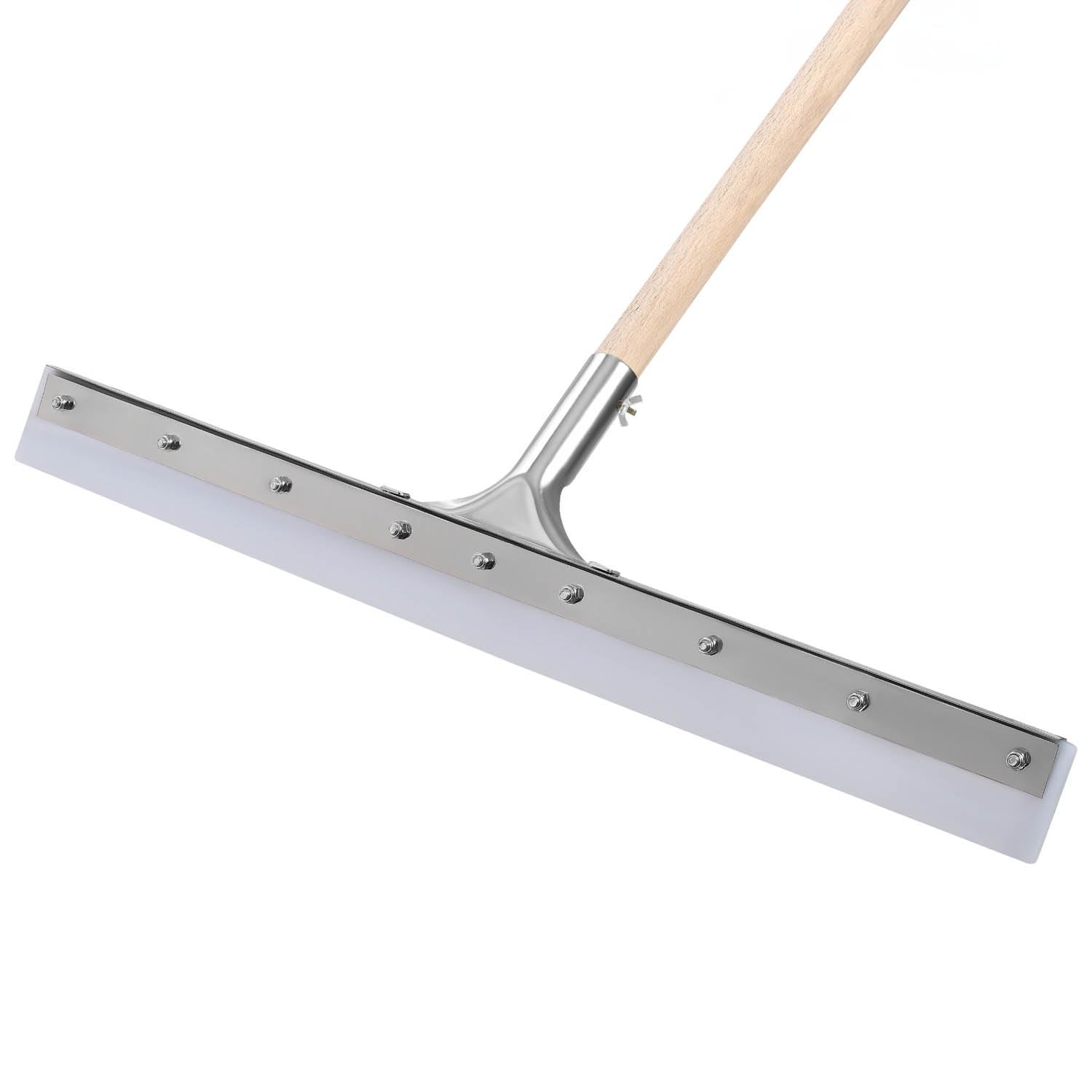 Ściągacz Silikonowy - 59 CM - Ściągaczka do Wody - Guma do Ściągania Wody z Podłogi Posadzki - Metalowa - Trzonek Drewniany - 150 CM KOTARBAU