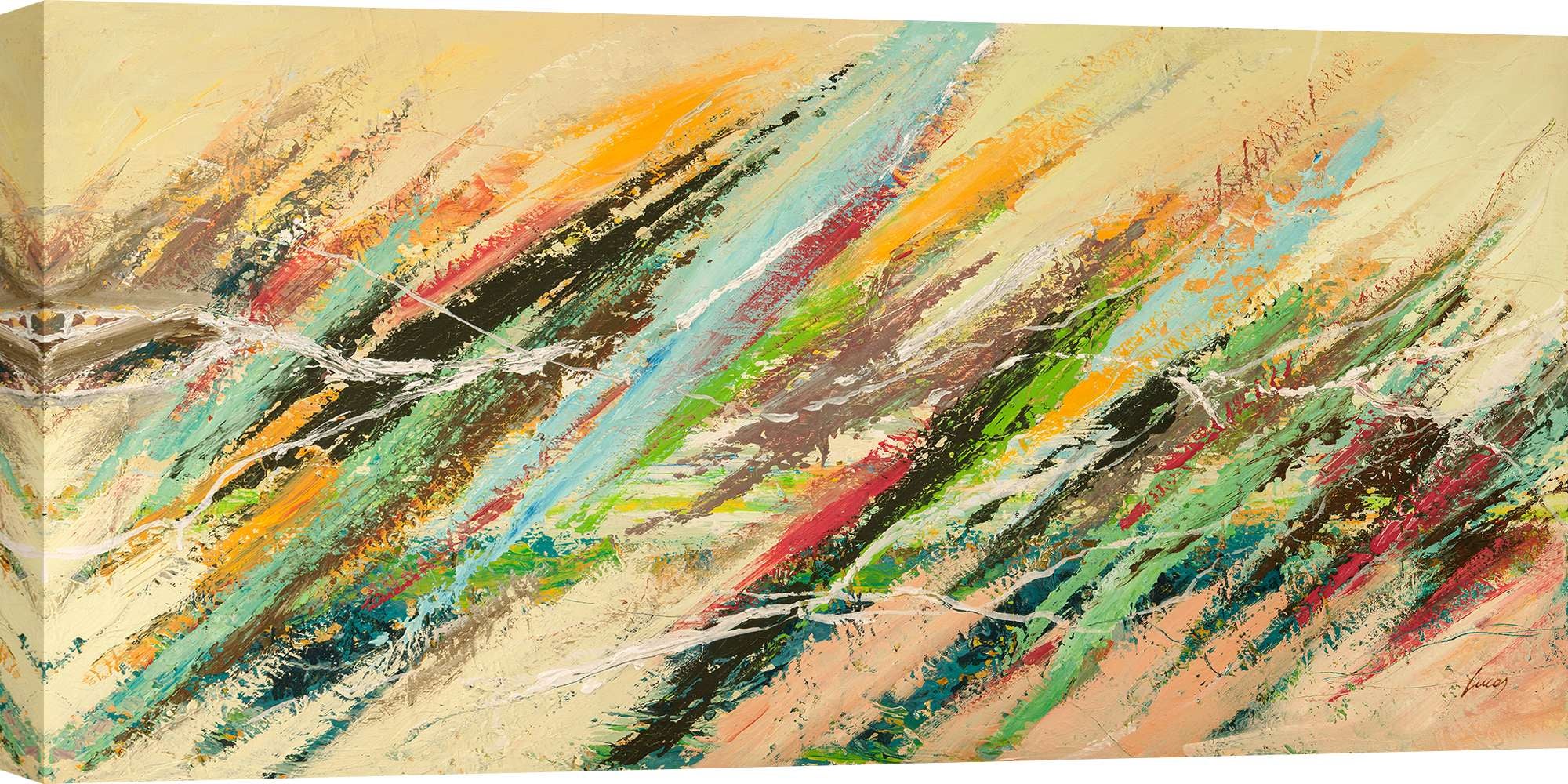 Fond D'atelier,huile sur panneau, Abstrait beau format 103 cm
