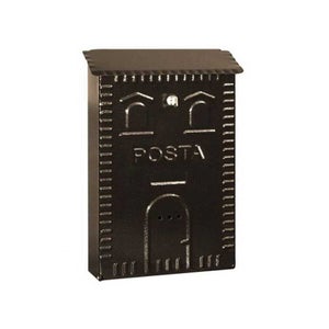 Grande boîte aux lettres murale en métal noir de haute sécurité Résistante aux intempéries et imperméable à l'eau Boîte aux lettres de format A4