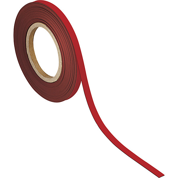 MAUL | Nastro | magnetico | lungh x largh 10000 x 10 mm | conf da 2 pz | rosso