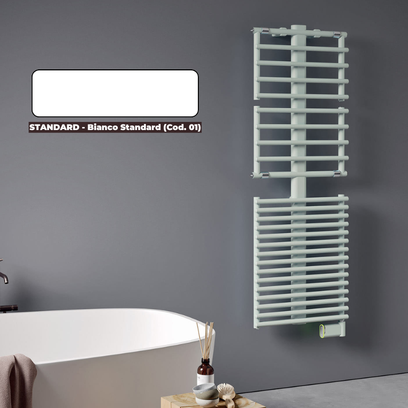 Séche serviette sans huile à inertie fluide DL Radiators blanc 500 + 1 000W | Sèche serviette électrique | FR