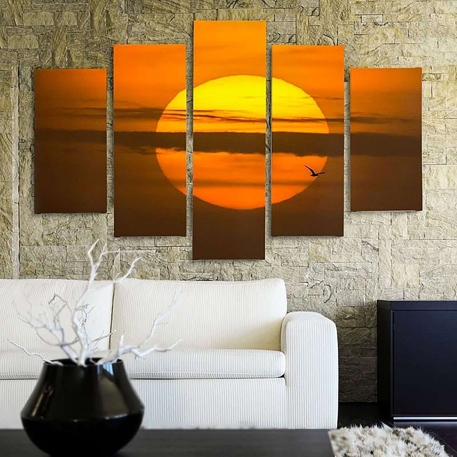 Tableau soleil couchant - 150 x 100 cm - 4
