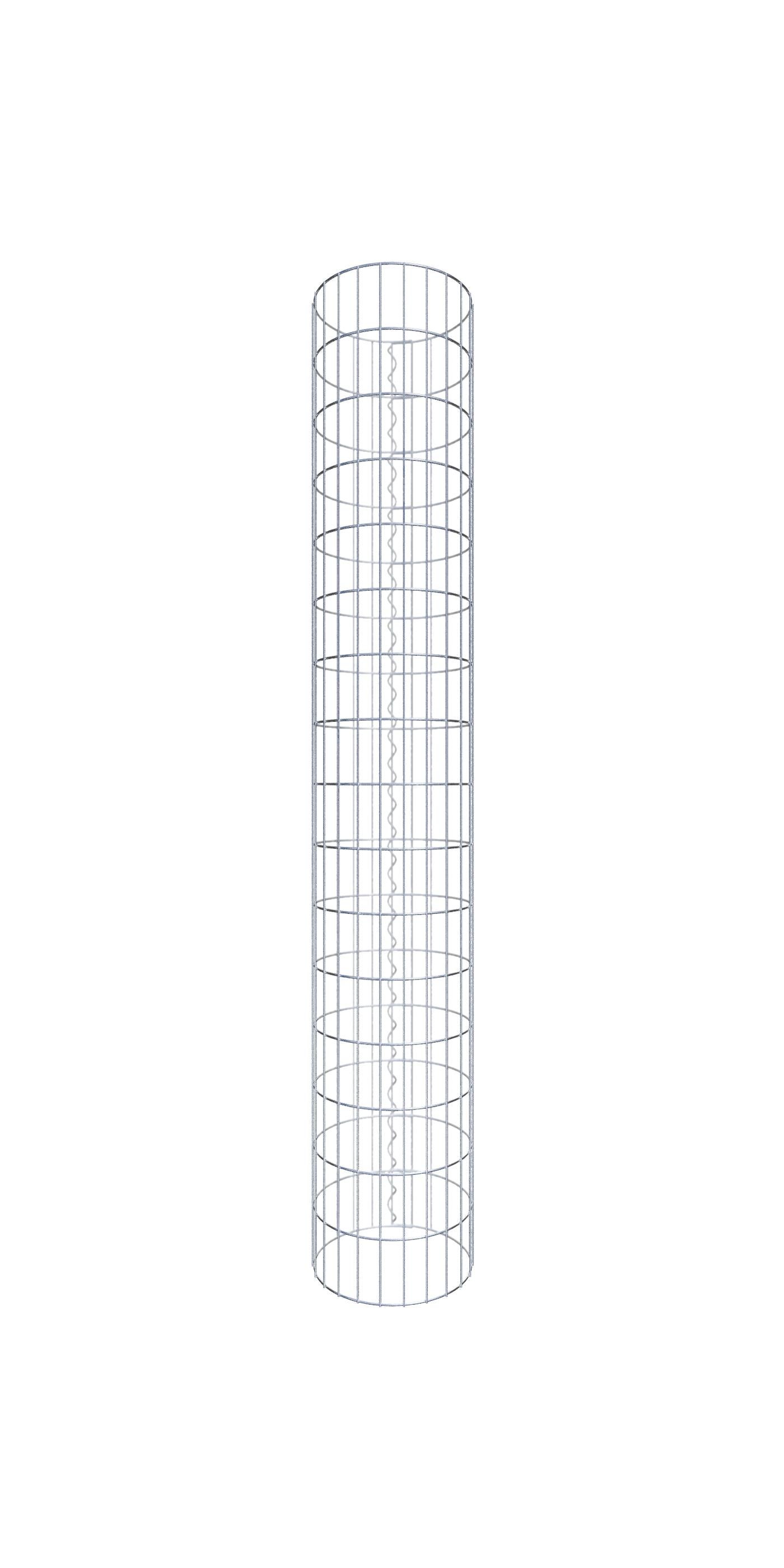 Kolumna gabionowa o średnicy 37 cm, okrągła MW 5 x 10 cm - Wysokość: 1,60 m