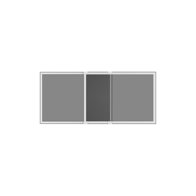 Kit moustiquaire extensible H 70 cm x L 100 cm alu blanc sans perçage