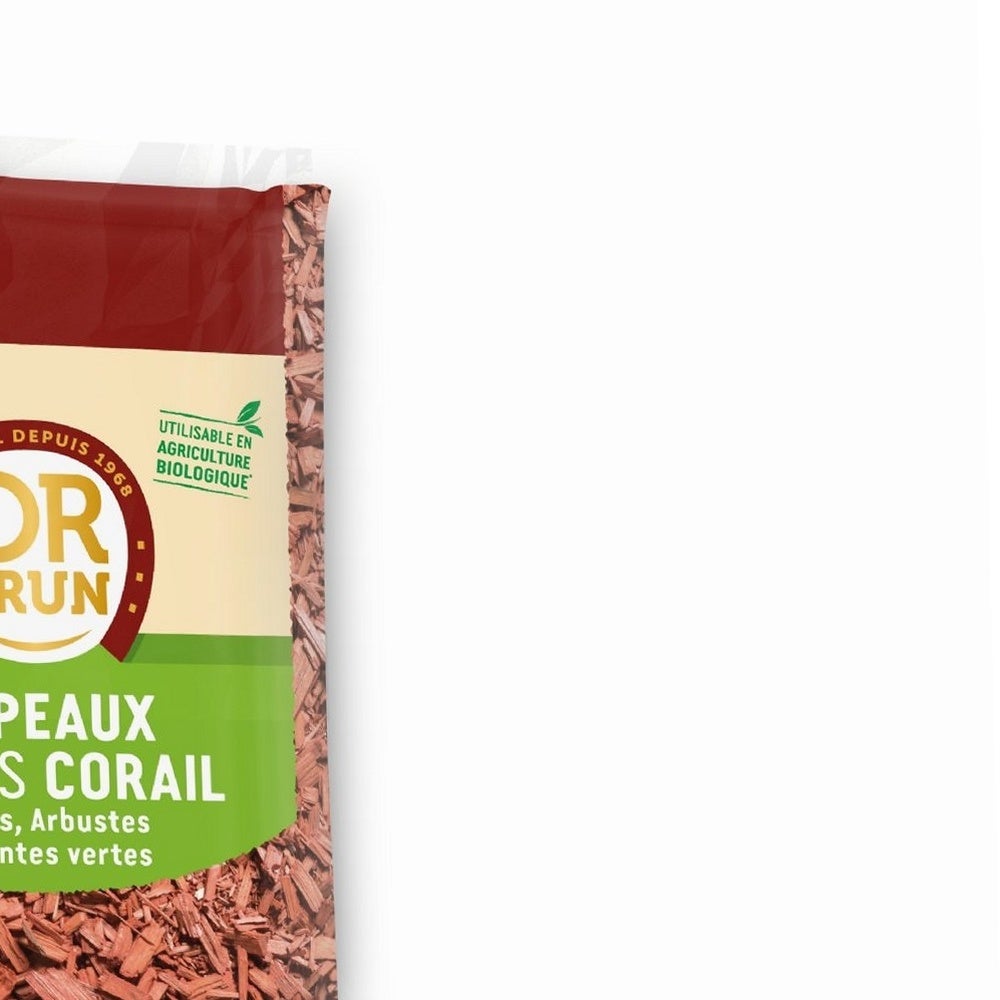 Copeaux de bois corail - 50L - Paillage - Or Brun - 3