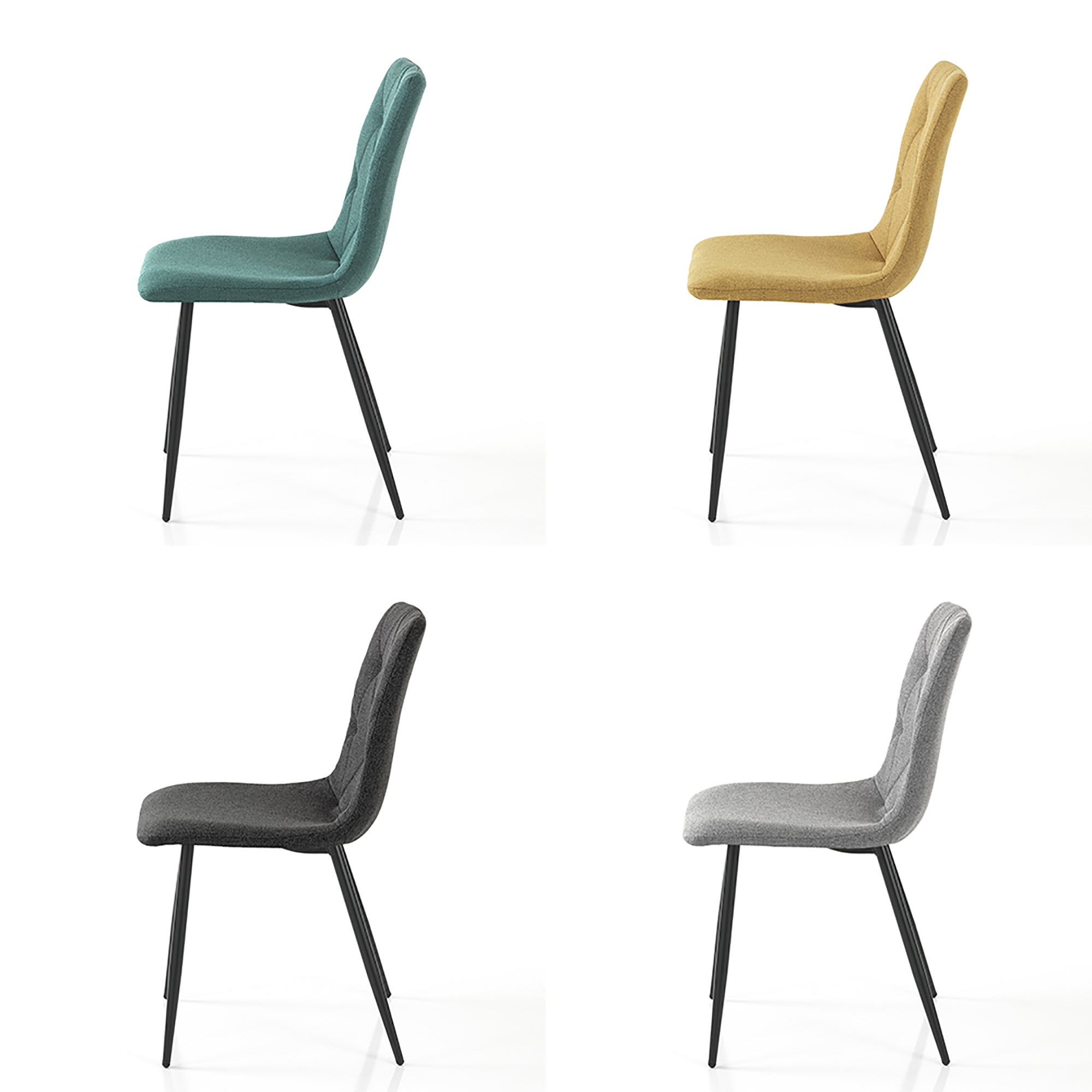 Set di 4 sedie BELLS COLORS (4 sedie colorate) - 2