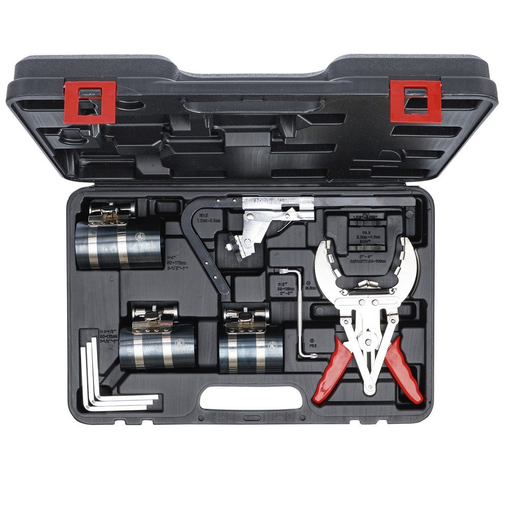 Jeu De 3 Colliers De Compression + Pince à Segments Pour Piston - Outil De Nettoyage Pour Gorges - Marque Satra