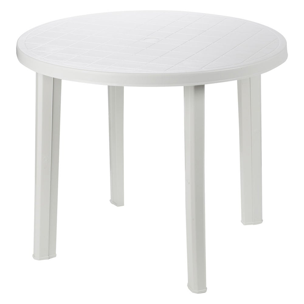 Tavolo da giardino tondo bianco cm.90x72h. - ø cm.90x72h. - peso kg.6,3 - 2