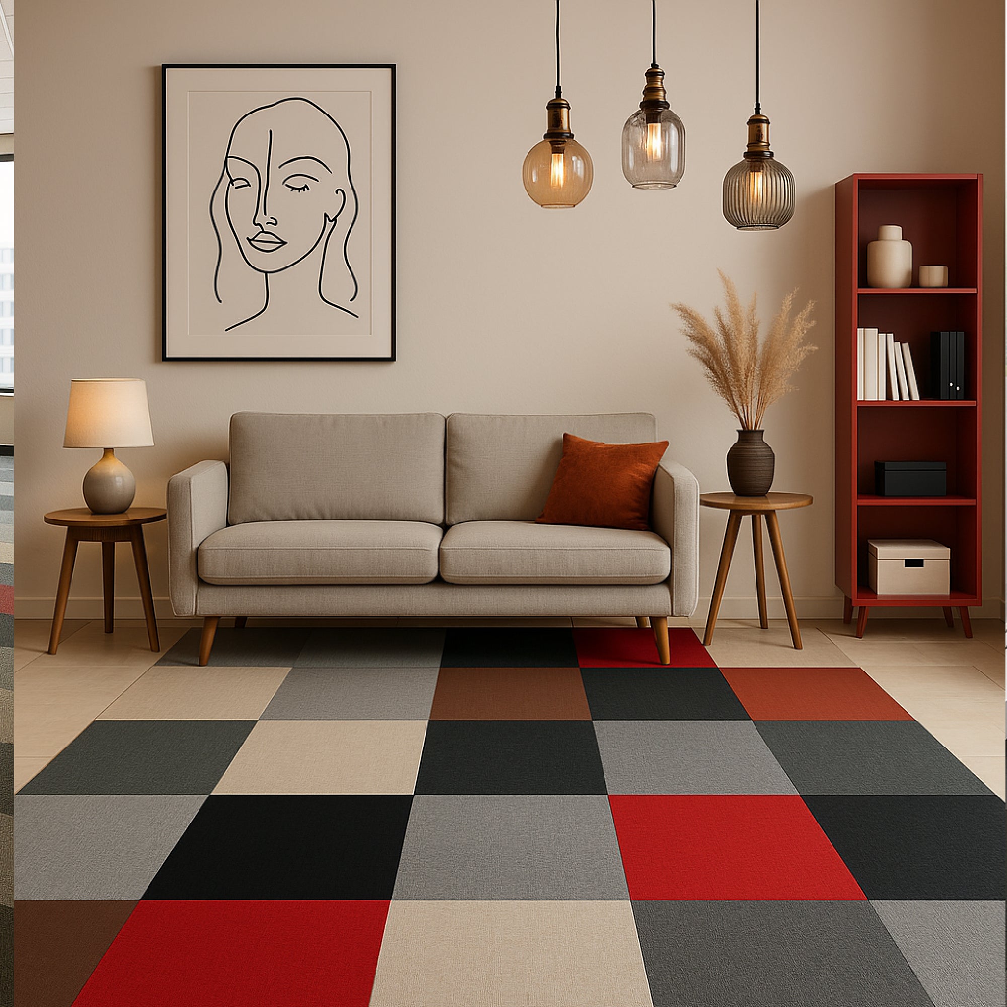 Panneaux moquette Acoustiques Textiles Modulaires Gris Clair 50x50 cm | Lot de 20 (5 m²) | Recyclés, Antidérapants et Doux | Modèle Eco Resonance - 8