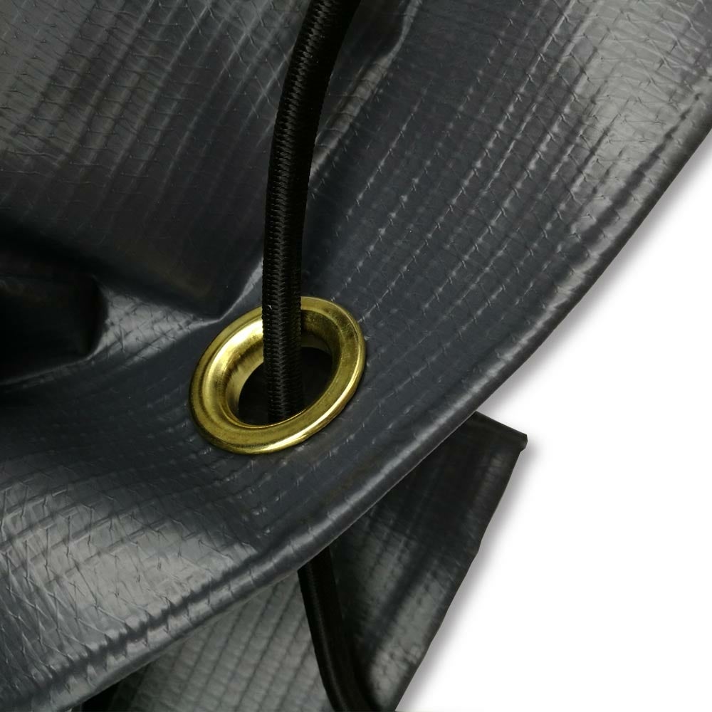 Bâche de protection pour remorque en PVC - 200x120 cm - 450 g/m² - Traitement anti-UV - Gris foncé - 200 x 120 - Gris - 3