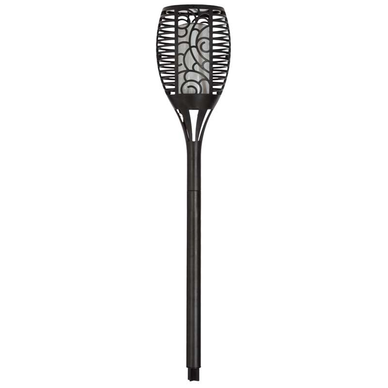 Torche Solaire Extérieure à Piquer Noir 78cm - SILUMEN | Leroy Merlin