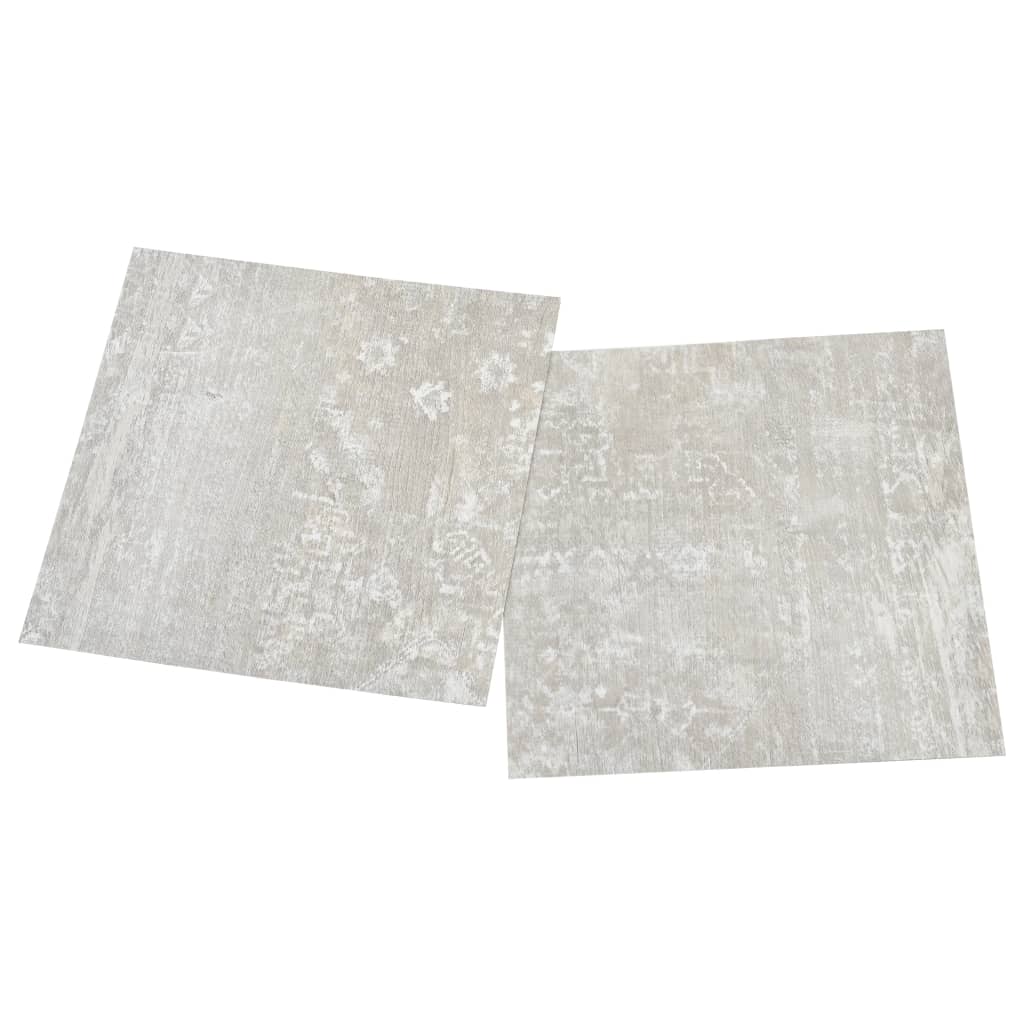 Dalles de plancher autoadhésives 55 pcs PVC 5,11 m² gris clair vidaXL - 5