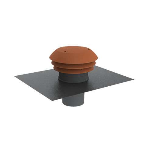 Chapeau de toiture VMC plastique ANJOS CARA | sortie sur toit incliné - Diamètre (mm): 125 - Couleur: Ardoise