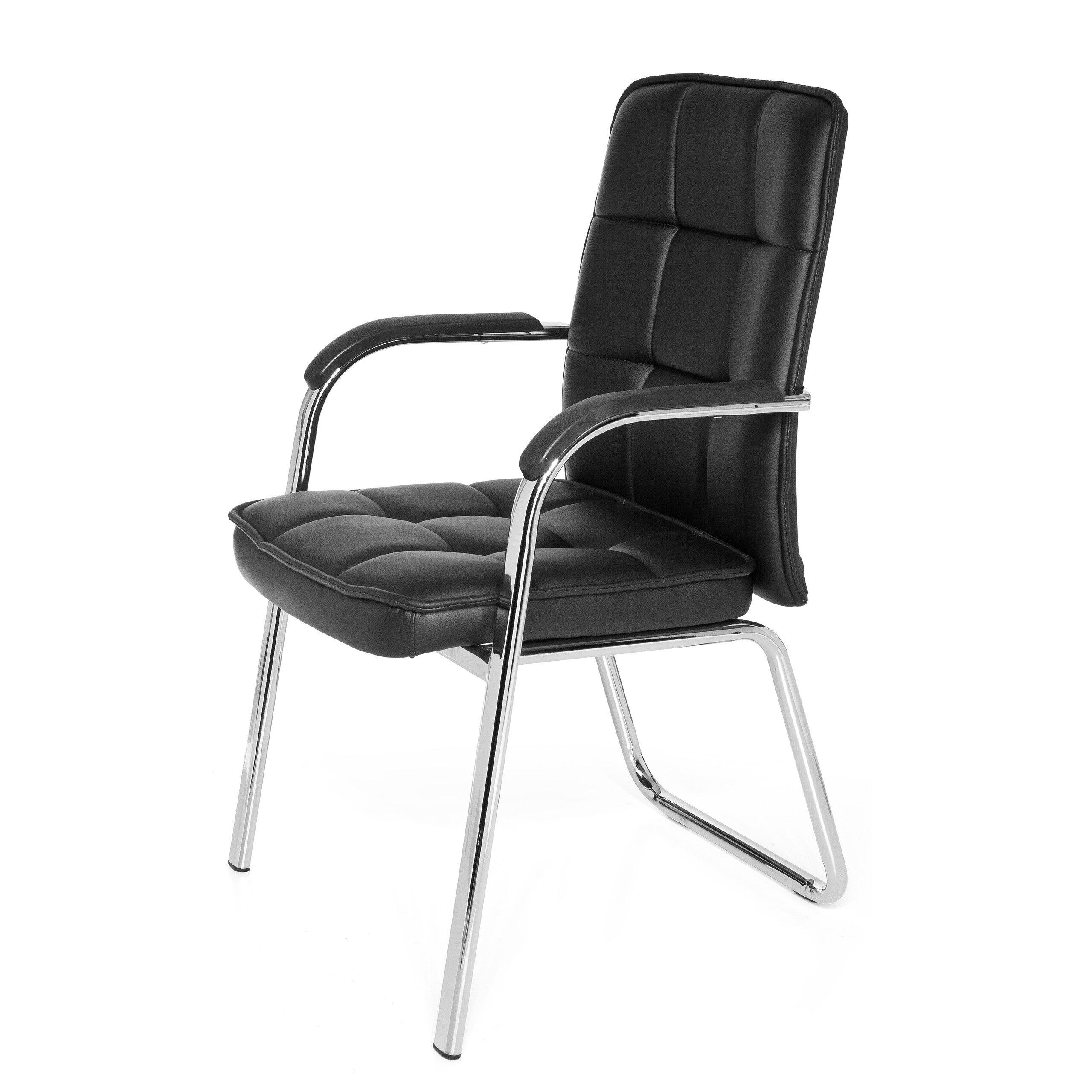 Sedia da conferenza / sedia per visitatori BORNE PU nero hjh OFFICE - 9