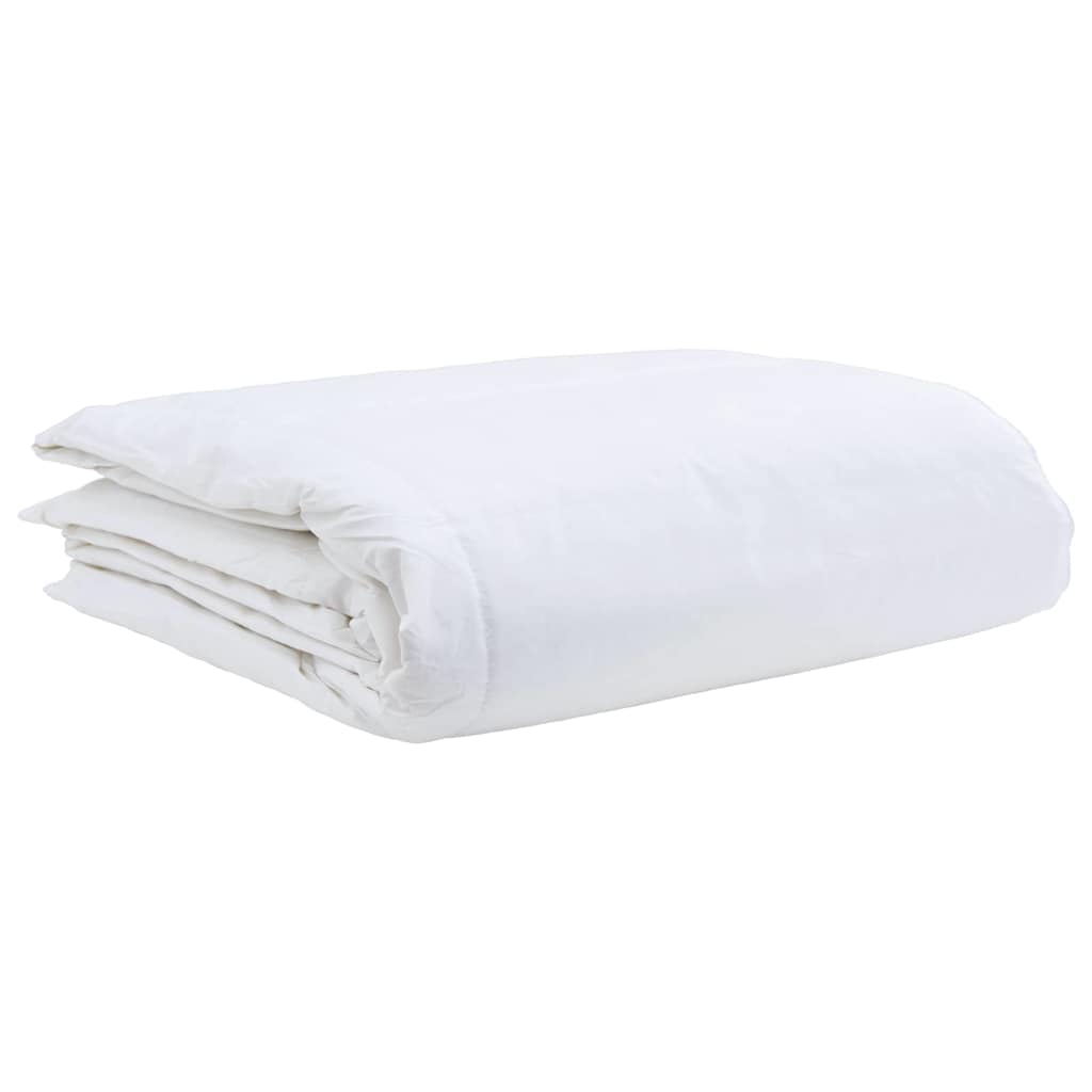 Couette avec oreiller 2 pcs | Duvet Blanc 155 x 220 cm Bas - 4