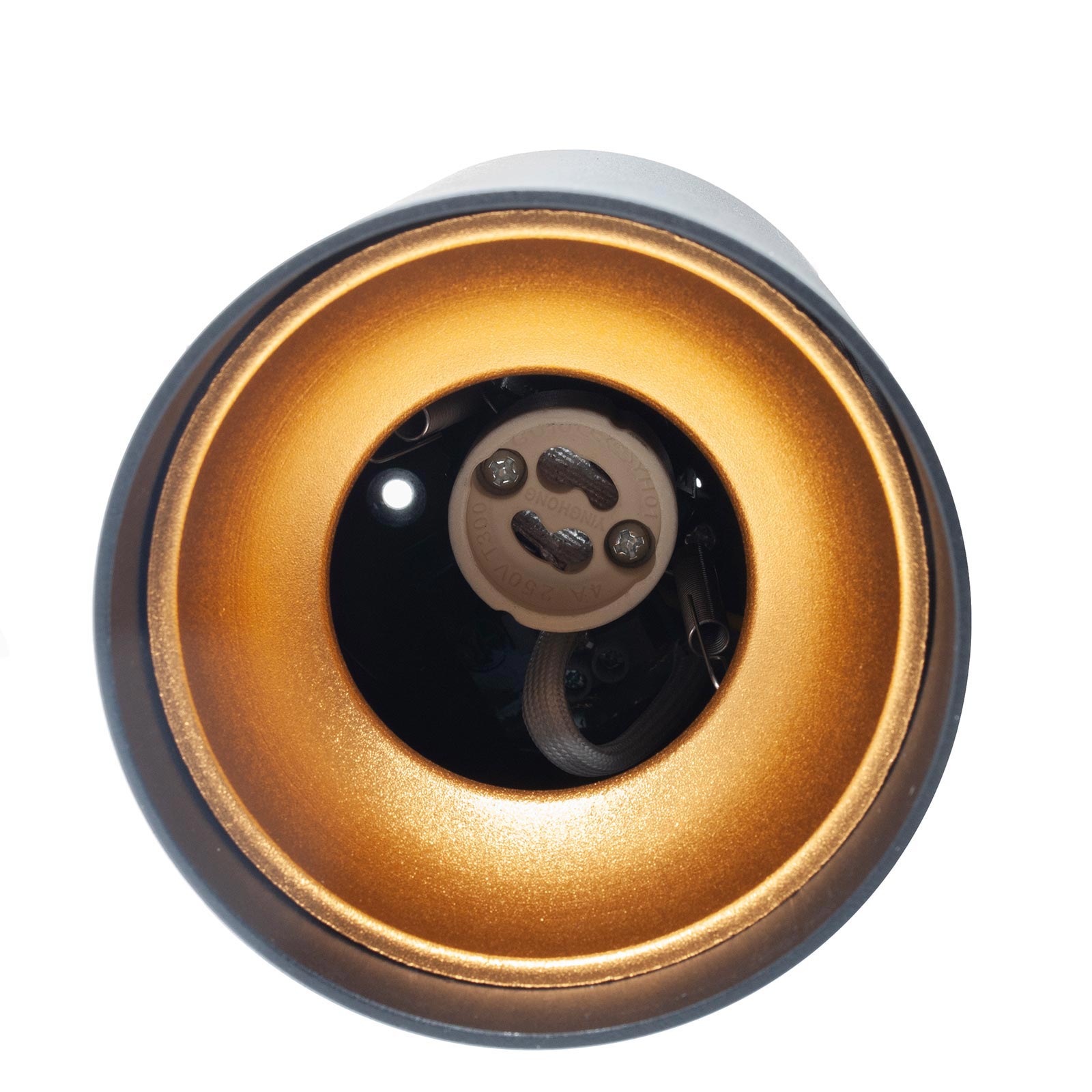 NIKOS plafonnier moderne noir doré plafonnier GU10 LED lumière salle de bain cuisine vitrine boutique bar 230V - 5