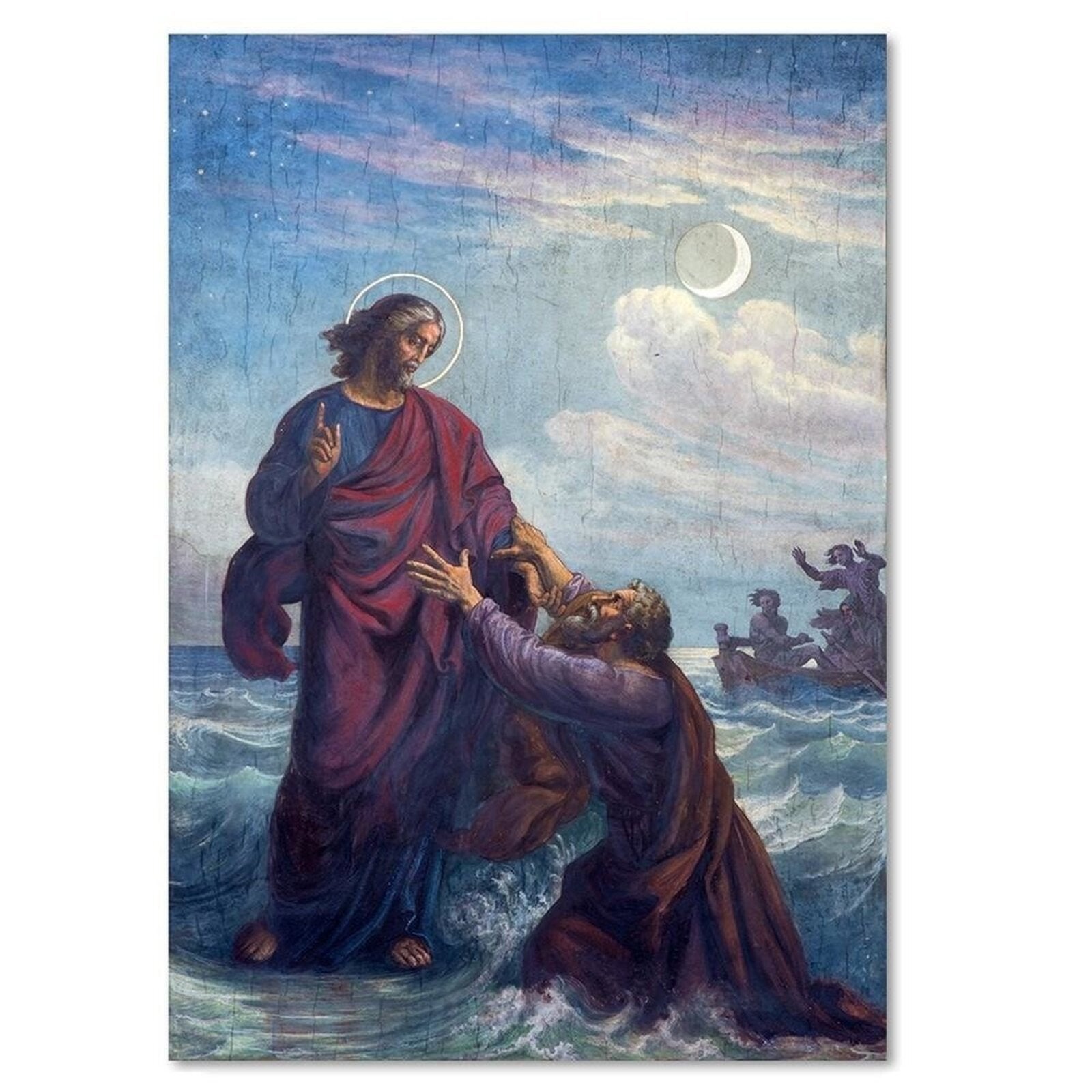 Obraz na płótnie, Tonący św. Piotr i Jezus Wiedeń 40x60