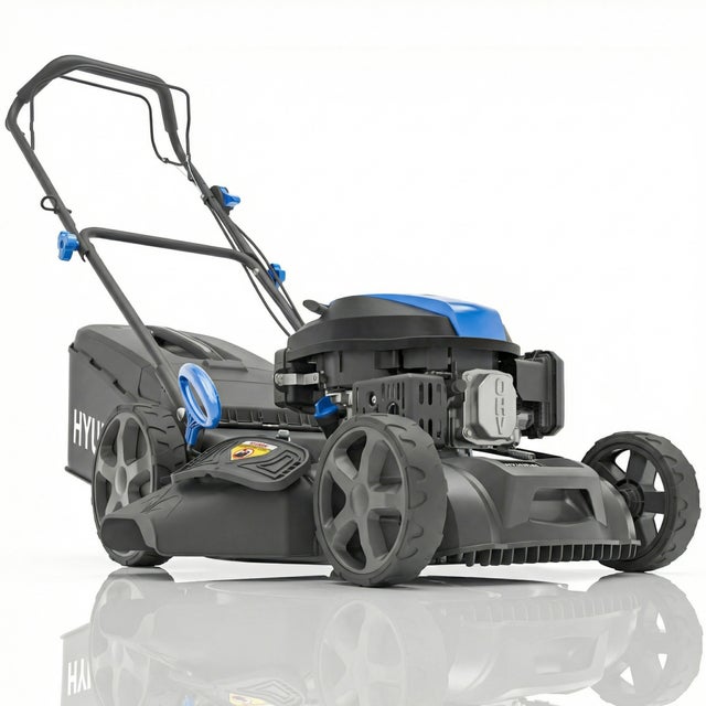 Hyundai Tondeuse à Gazon Thermique Autotractée 51 cm 196 cm3 4-en-1 Bac 60L Noir HYM20200SPX