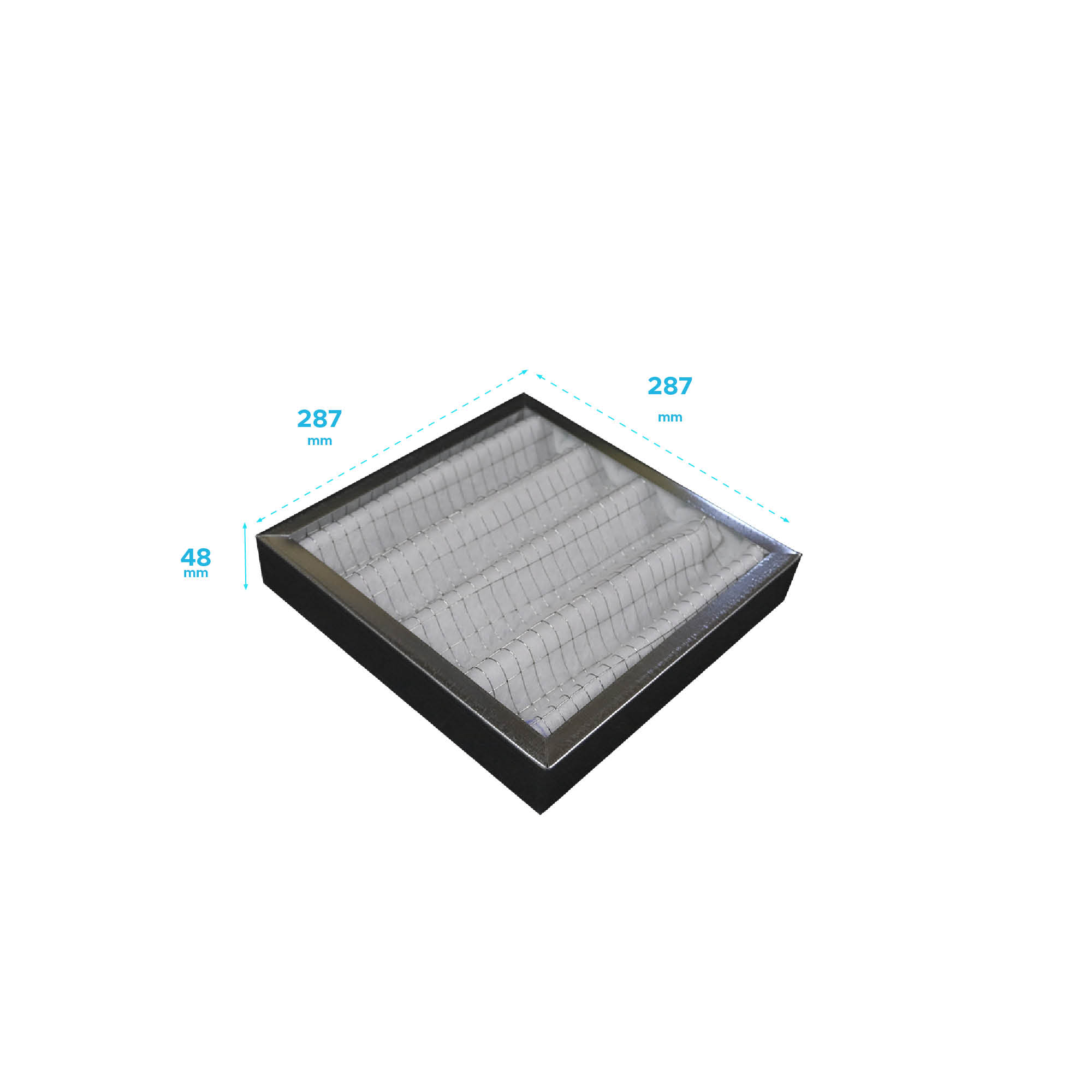 Filtre compatible Ventilation Positive EOLETEC ECODESIGN - Modèle carré - 3
