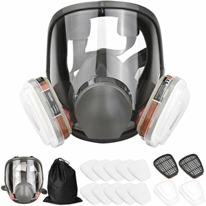Masque complet 16 en 1 masque complet en silicone masque complet + boîte à filtre filtre en coton ensemble de 7 pièces