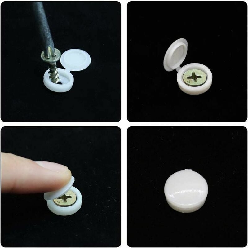 Sourcing Map Lot De 150 Bouchons à Trous à Vis, 14 Mm De Diamètre