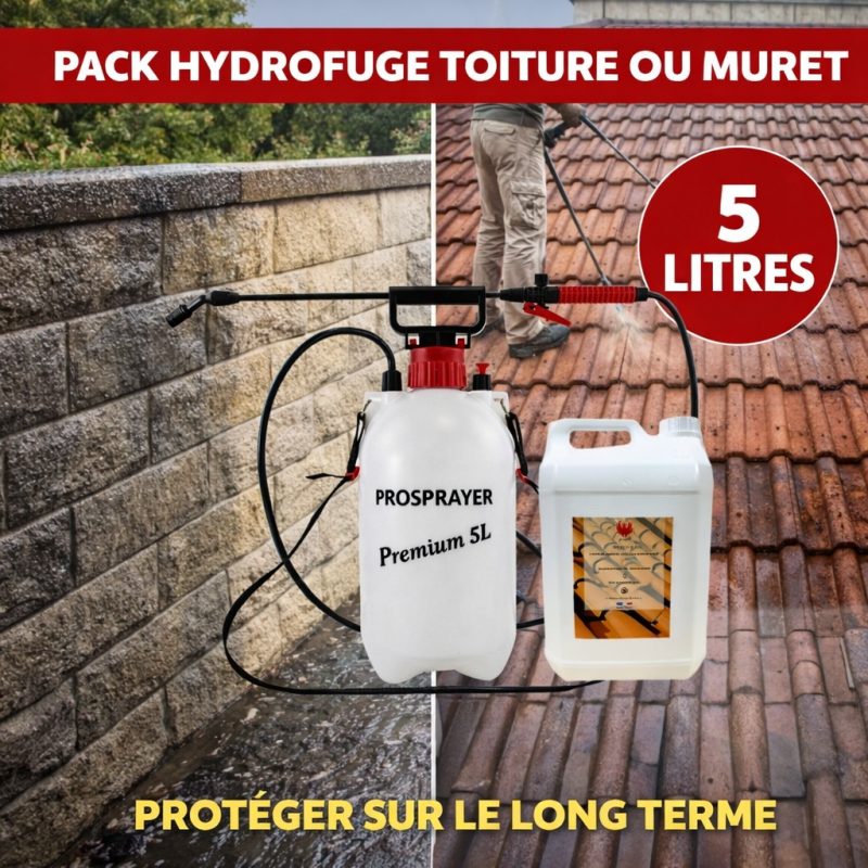 Pulvérisateur à pression 5 L + HYDROFUGE 5 L - 4