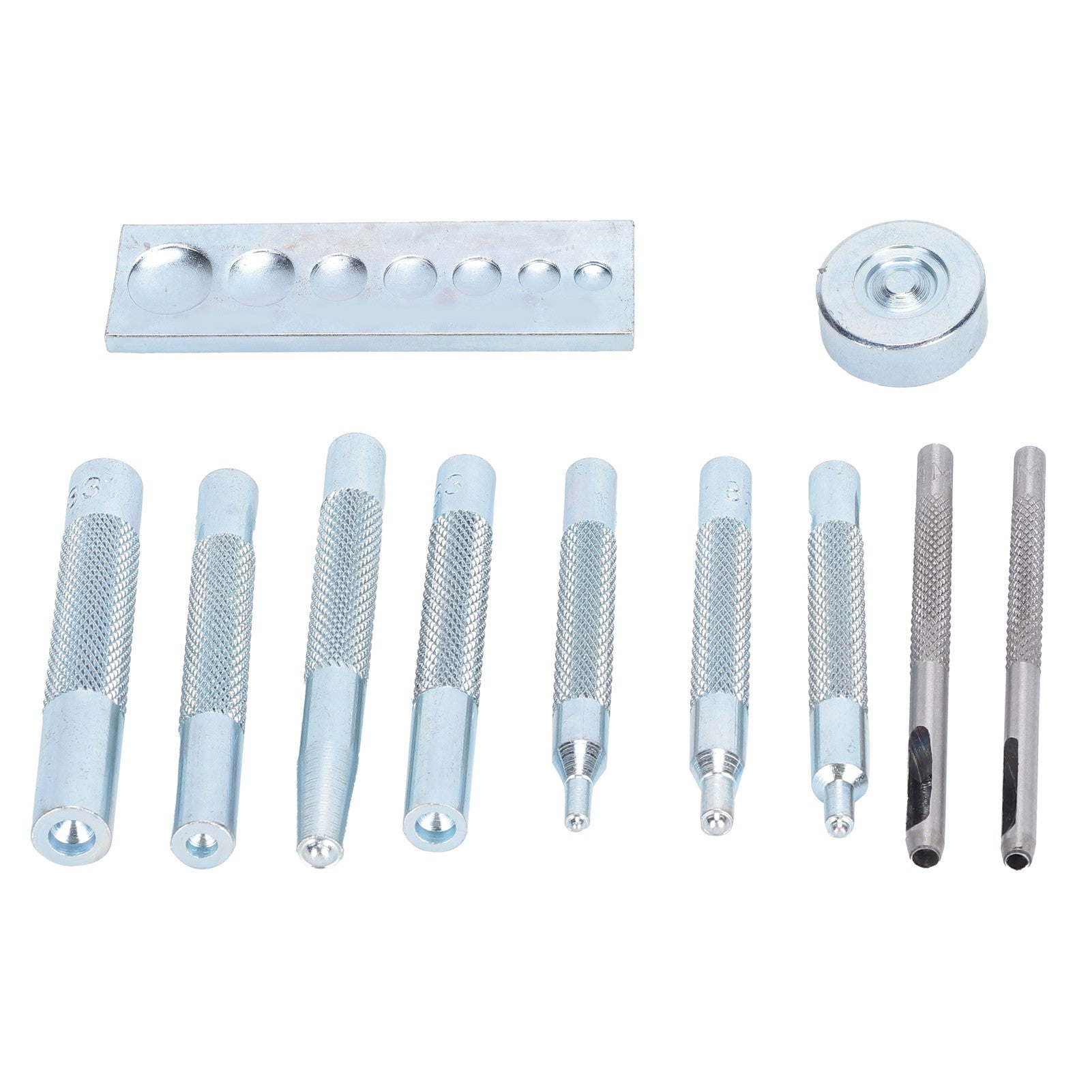 Kit D'outils Pour œillets Et Poinçonnage Avec Enclume + 100 œillets Offerts - Marque Abbeytops - Pour Travail Du Cuir Et Tissu