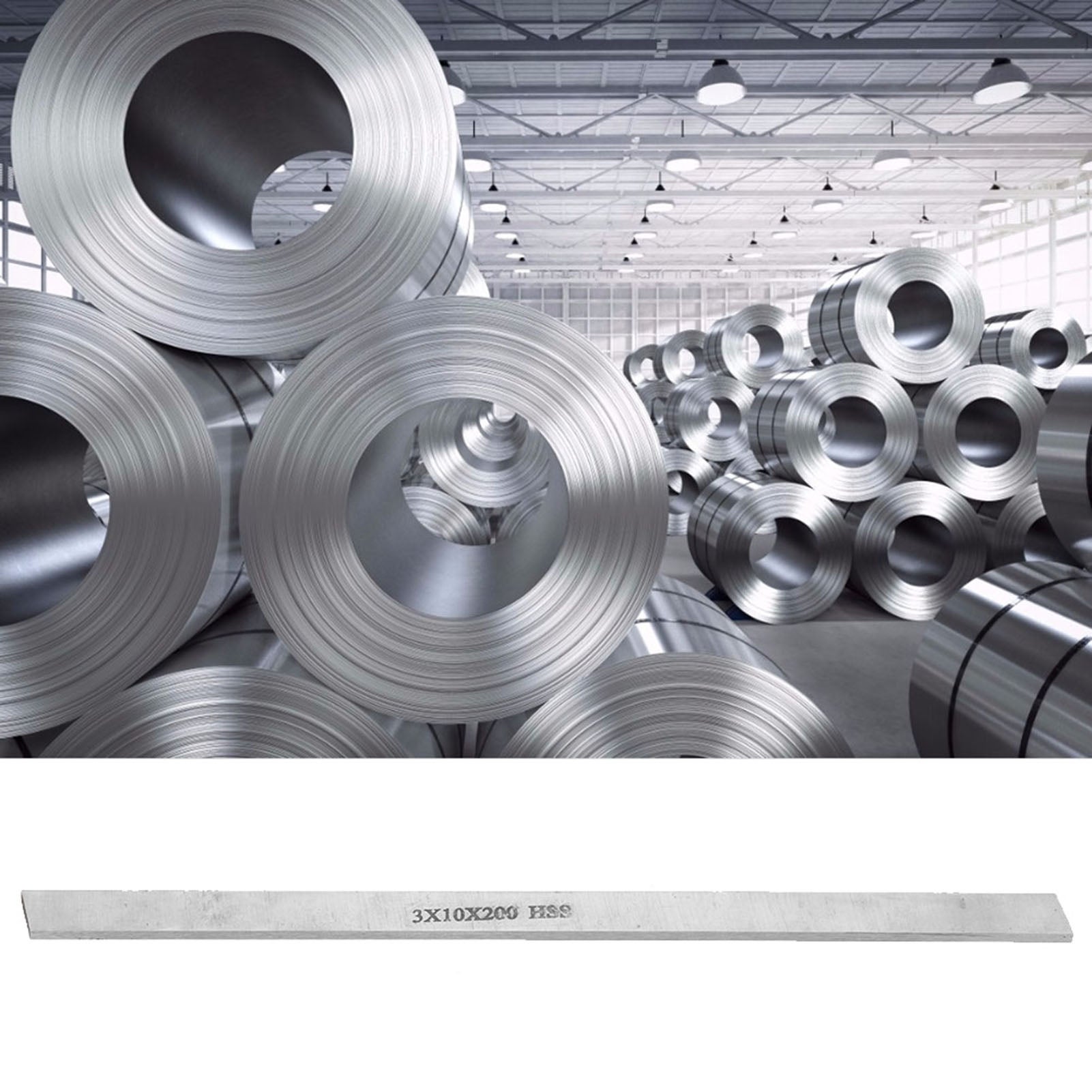 Acciaio rapido HSS Lat de tournant en cu bree BRAINE BAR BLANCHE (3 * 10 * 200 mm) - 4