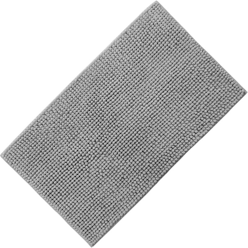 Gruba, miękka, antypoślizgowa i chłonna mata łazienkowa, szara, 50 x 80 cm